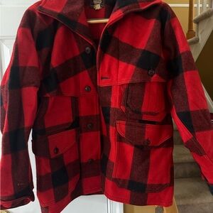 Woolrich vintage 1960s Red and Black Plaid Men's Jacket